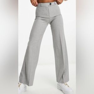 Bershka Grey High Rise Wide Leg Trousers | NBW with tags!